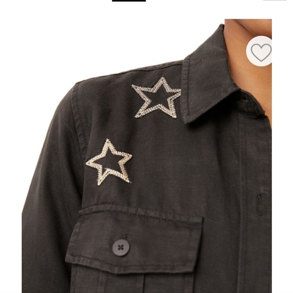 Rails Loren Button-Down Black Shirt Jacket...Size XXSmall - Picture 3 of 12